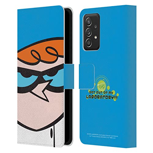 Étui portefeuille Dexter's Laboratory en cuir pour Galaxy A52 et A52s avec fentes cartes