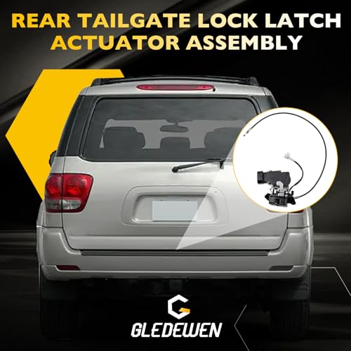 Image of Rear Tailgate Latch Door Lock Actuator Assembly for 2001-2007 Toyota Sequoia Rear Hatch Latch Replaces# 69301-0C010, 64680-0C010, 693010C010, 931-861, 746-848, 69150-0C010