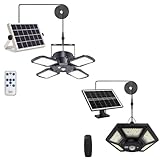 Yomisga 128LED Solar shed Light and 180LED Solar Light Bundle
