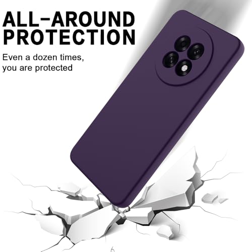 Image of Back Cover for Oppo F31 Pro 5G | Full Camera Protection | Premium Liquid Silicon Case | Flexible Bumper Case for Oppo F31 Pro 5G (Dark Purple)