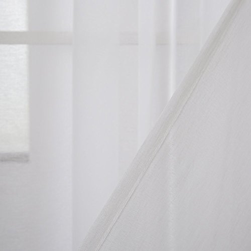 Deconovo Tenda in Voile con Passanti 140 X 175 Cm