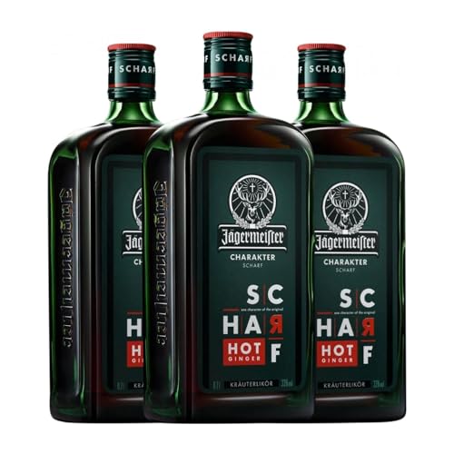 Licores Mast Jager Meister Charakter Scharf Hot Ginger 70 cl (Caja de 3 Botellas de 70 cl)