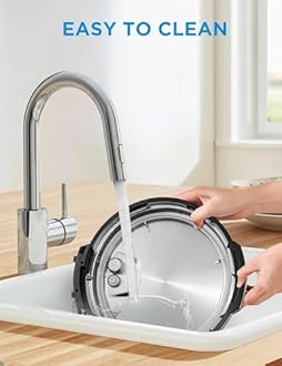 Midea 12-in-1 Electric Pressure Cooker, 6 Quarts, 12 Presets, Multi-Functional Programmable Slow Cooker, Rice Cooker, Steamer, Sauté Pan, Yogurt Maker, and More, Stainless Steel