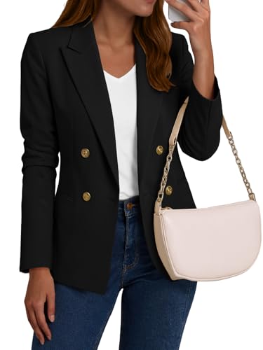 10 Best Double Breasted Blazers to Elevate Your Wardrobe Game 3 Mina Self Women’s Casual Blazer with Pockets