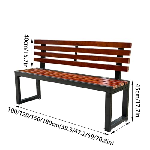 Bancos de jardín para terrazas y balcones con diseño de listones 3