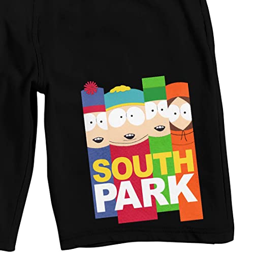 Bioworld South Park Four Boys Men's Black Sleep Pajama Shorts2