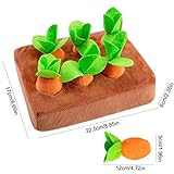Ziurmut Pet Snuffle Karotte Toy, Karotte Farm Dog Puzzle, Karotte Snuffle Dog Toy, Karotte Dog Anreicherungsspielzeug für Hunde Aggressive Chewers