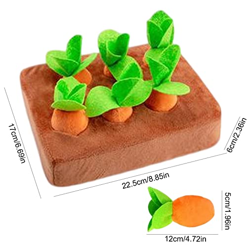 Ziurmut Pet Snuffle Karotte Toy, Karotte Farm Dog Puzzle, Karotte Snuffle Dog Toy, Karotte Dog Anreicherungsspielzeug für Hunde Aggressive Chewers