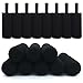 Kvvdi 8 Pack 12 oz - 24 oz Neoprene Water Bottle Sleeve 16.9 oz Insulated Glass Drink Bottle Cover - Black