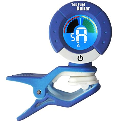 Top Fuel Guitar Clip-On Tuner For Guitar, Ukulele, Bass, Violin, Mandolin, Banjo, Tight Chromatic Tuning For All Instruments