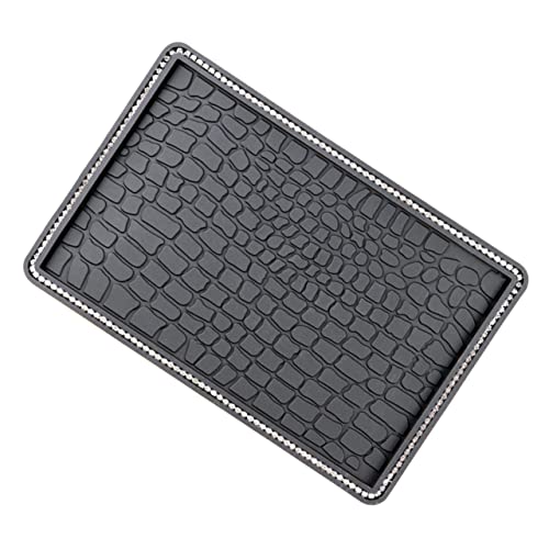 Cabilock Dashboard Mat Non Slip Mounting Pad Multifunctional Grip Mat for Car Stylish Rhinestone Design for Interior Car Accessories
