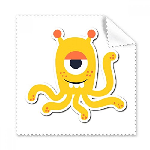 Chiffon de Nettoyage Jaune Motif Alien pour Écran Téléphone au Bureau