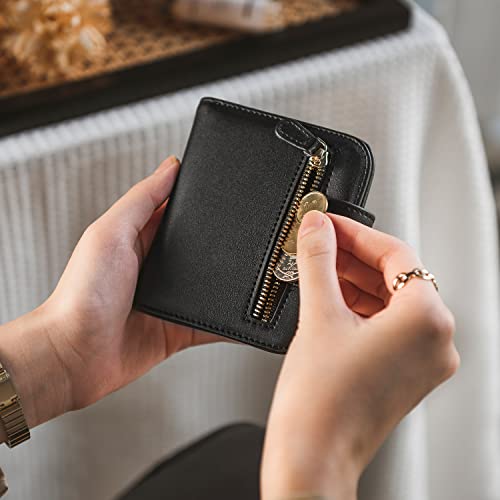 Vulkitty Womens Small Wallet For Airtag Rfid Blocking Vegan Leather Airtag Wallet For Women #TOP5