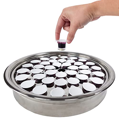 TrueVine Communion Cups and Wafer Set - Prefilled Cups with Bread Cracker & Grape Juice - Carefully Packaged & Easy to Open, Ideal First Communion, Church Services, Convenient & Hygienic (200 Count) - Thumbnail 7