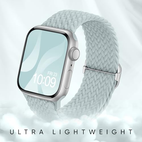 Image of 8 Pack Braided Stretchy Solo Loop Compatible with Apple Watch Bands Women