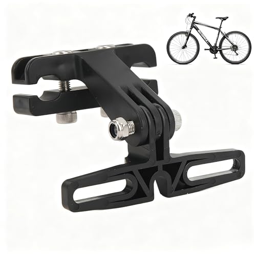 Changor Bike Light Mounting Bracket, Durable ABS Material Compact Design with Screw Fixation Compatible with Most Bicycle Taillights Flashlights Sports Cameras