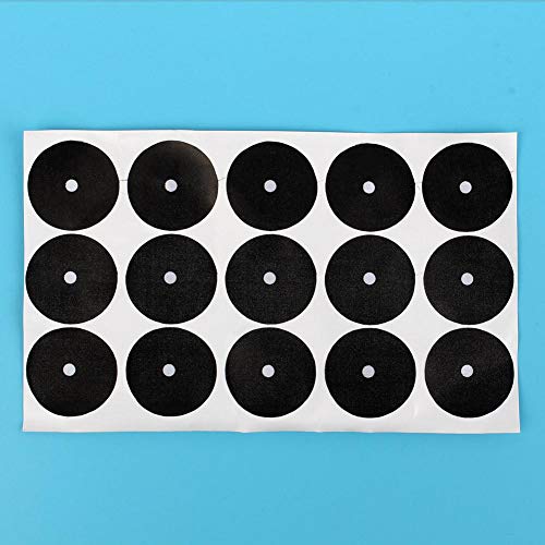 Alomejor Pool Table Spots Billiard Pool Table Ball Marker Position Locator Self Adhesive Billiards Ball Point Stick 15Pcs American Serve Point(7G) #TOP1