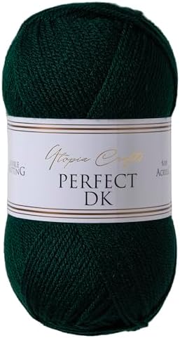 Utopia Crafts DK Double Knitting Yarn, 100g (Light Grey Heather)