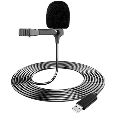 Microfono USB Lavalier para PC, Mini Micrófono con 2M Cable y Clip, Mic Solapa para Dictado Voz Grabación Podcasting Gaming, Microphone Compatible con Portátiles, Ordenadores Plug y Play | Ya disponible en tu tienda friki favorita! En mundofriki.es!