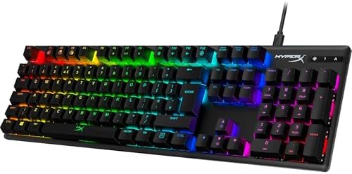 HyperX Alloy Origins – RGB Gaming Mechanical Keyboard, HyperX Red...