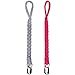 Onwon 2 Pieces Pacifier Clips for Infant Boys and Girls Universal Pacifier Holder Soothie Leash by Hand-Made Braided for All Pacifiers Teething Drool Bibs (Color B)