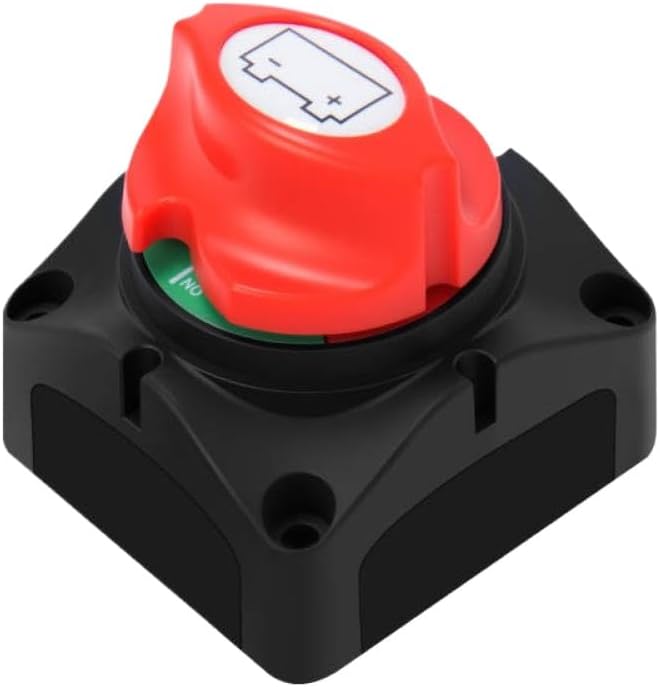 48V 24V 12V Car Disconnect Switch 2 Position On Off M10 275A Kill Cut Off Switch Compatible with Vehicles and Boats