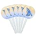 GRAPHICS & MORE Eastern Bluebird Watercolor Northeastern Bird Cupcake Picks Toppers Decoration Set of 6
