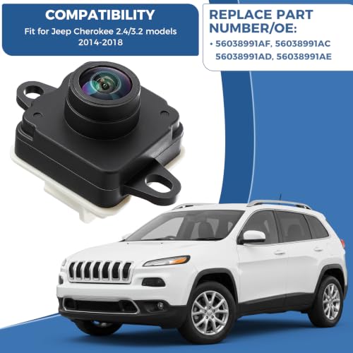 Image of 56038991AG Rear View Backup Camera Fit for Jeep Cherokee 2.4 /3.2 2014-2018