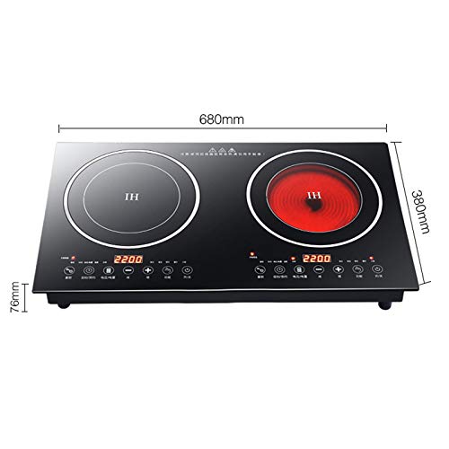 Tool1Shooo Electric Induction Cooktop Built-In 2Burners Touch Control Ceramic Cooktop Stove Electric Induction 2 Burner Cooker Stove Top Touch Control #TOP2
