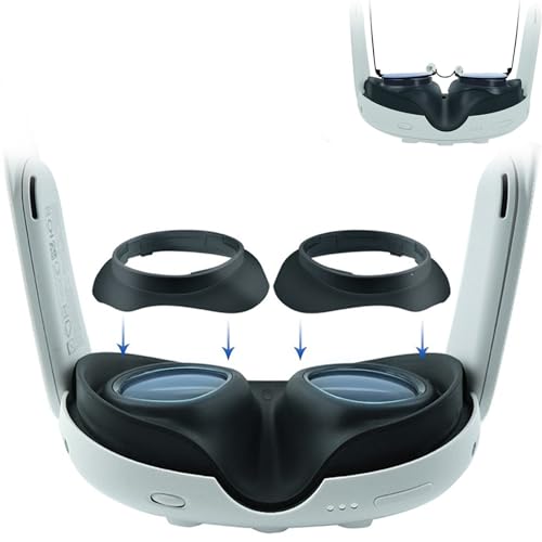 Espaciador de gafas compatible con Meta Quest3 Marco de lente de repuesto Accesorios Lente de Gafas Anti-Scratch Anillo Gafas Antigolpes Protección Miopía Gafas de Arañazos