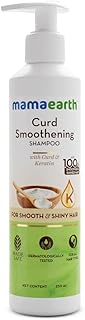 Curd Smoothening Shampoo for Smooth & Shiny Hair | Enriched with Yogurt & Keratin | Cleanses Scalp & Hydrates Dry, Frizzy Hair | 8.45 Fl Oz (250ml)