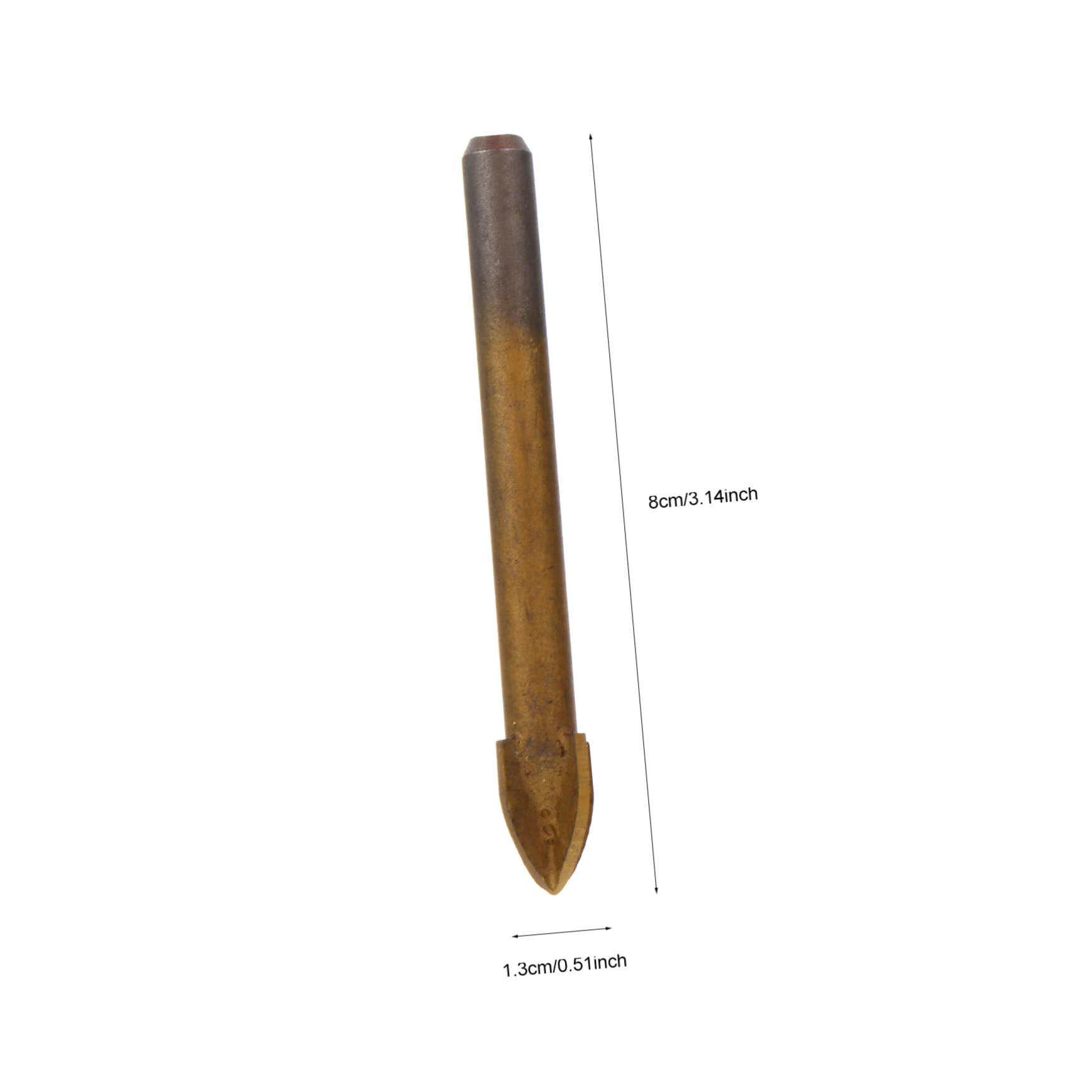 SEWACC Titanium-Plated Glass Drill Bit Set 6pcs Ceramic Hole Opener Tile Drilling Tools Hand Tools Accessories for Ceramic Marble Tile