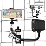  Support de clôture en métal compatible avec GoPro/Mevo Start compatible avec DJI Action/Osmo Pocket 3/2/Insta360/pour Pocket Radar Game Change Kit d\'enregistrement Baseball Softball Tennis