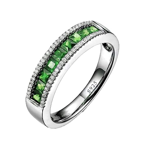Bagues femmes argent 925 et zircone vert pour sublimer vos soirées