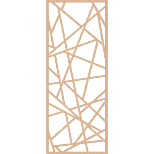 Image of Conway Decorative Pierced Fretwork Wood Wall Panels, 27 3 /8 inchW x 69 3 /8 inchH x 1 /4 inchT, Hickory