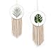 BlueMake Macrame Dream Catchers Wall Hanging Handmade Dreamcatcher-Home Decorative Interior Wall Decor (11.81" W x 27.1" L, 2 pcs)