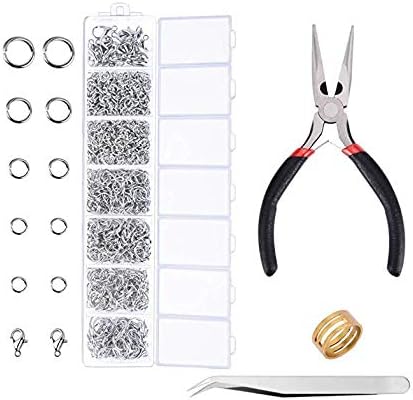 WinWonder Jewellery Making Supplies, DIY Jewellery Making Kit Jewellery Repair Tools for Making for Earrings, Bracelets, Necklaces