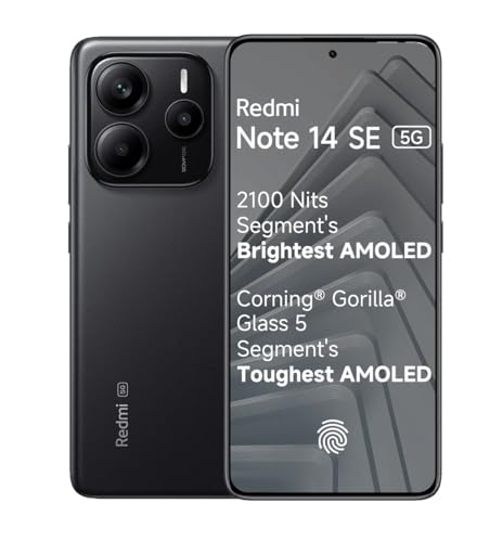 Redmi Note 14 SE 5G, Titan Black (6GB, 128GB)