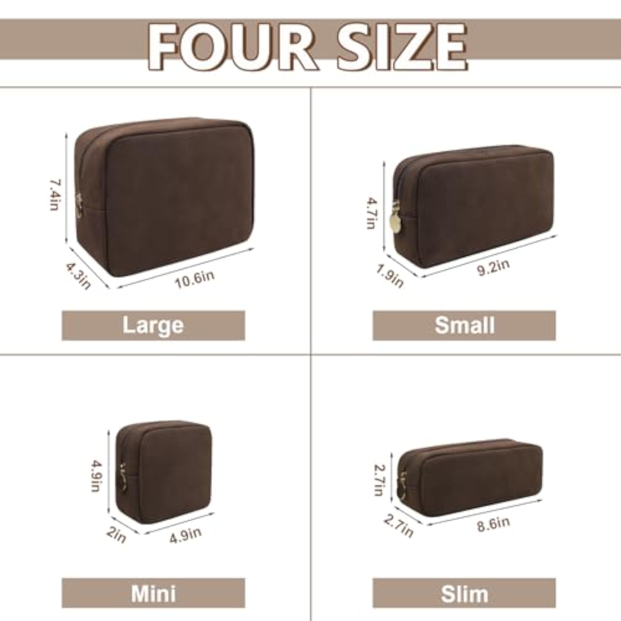 Nylon Makeup Bag - Travel Bag Pouch, Toiletry Bag