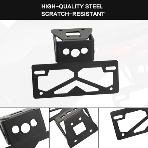 Image of Ninja 500 Fender Eliminator Kit, Tail Tidy License Plate Bracket Holder Motorcycle Fender Eliminator Compatible with Kawasaki Ninja 500 Z500 2024-2026 400 Z400 2018-2023 250 2018-2023