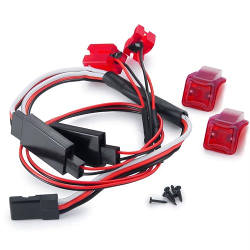 Luces traseras rojas RC para reparar iluminación de Axial SCX24 1/24