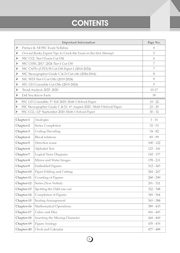 Image of Oswaal SSC Reasoning 15 Years Question Bank English Medium | 3900+ MCQs Tier-1 Chapter-wise & Topic-wise | SSC CGL, CHSL, MTS, CPO | Previous Years 2011-2025 | For 2026 Exam
