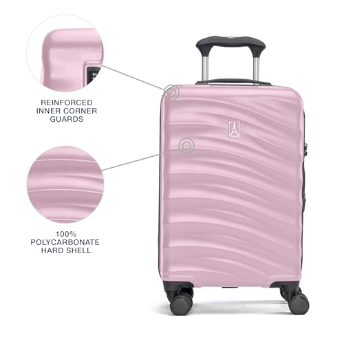 Travelpro Maxlite Air V2 Hardside Expandable Carry on Luggage, 8 Spinner Wheels, Lightweight Hard Shell Suitcase, TSA Lock, Pink, Compact Carry On 20-Inch image 7