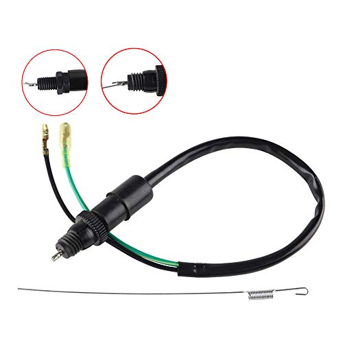Flypig Universal Motorcycle Bike Rear Brake Lamp Light Switch With Spring For Honda Kawasaki Suzuki Z50 Minitrail50 Ct70 Cb500 Xl70 Cb200 Cl90 2 Wires #TOP3