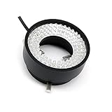 Lab Microscope Parts Microscope Top LED Ring Light Source Industrial Camera CCD Vision Light Source Inner Diameter 50 mm 96 LED Adjustable Brightness(Purple)