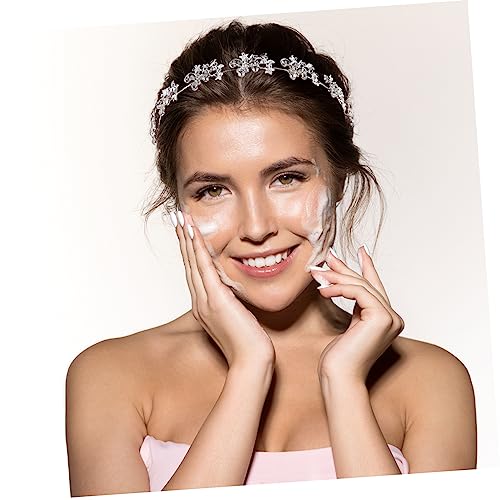 ADOCARN 4 Pçs Faixa De Cabeça De Prata Conjunto De 4 Peças De Prata Para Mulheres Faixa De Cabelo De