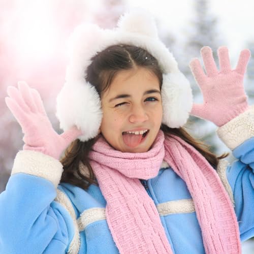 ONESING 100 Pairs Kids Gloves Bulk Kid Winter Gloves Warm FullFingers Gloves Kids Stretchy Knitted Gloves for Boys Girls 6-124