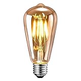 【Ideale Dekoration】 Die retro-glühbirne eignet sich geeignet für den täglichen Gebrauch, Museen, Hotels, Cafés, Restaurants und wo Sie eine altväterliche Atmosphäre schaffen möchten.