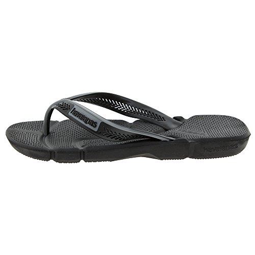 Chinelo Power, Havaianas, Masculino, Preto/Cinza Aço, 41/42
