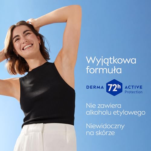 NIVEA Black&White Invisible Clear Antitranspirant in Kugel, 2x50ml